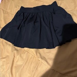 Elegant Black Pleated Skirt